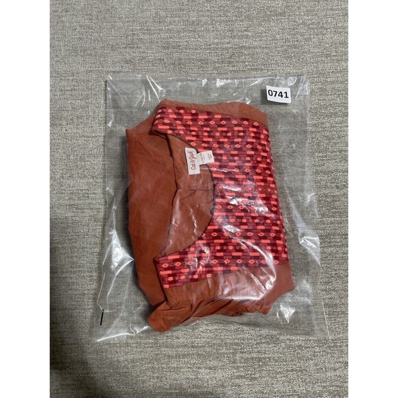 Cat and Jack Top Girls L 10/12 Pink Orange Knit Cotton Desgin - Picture 12 of 12